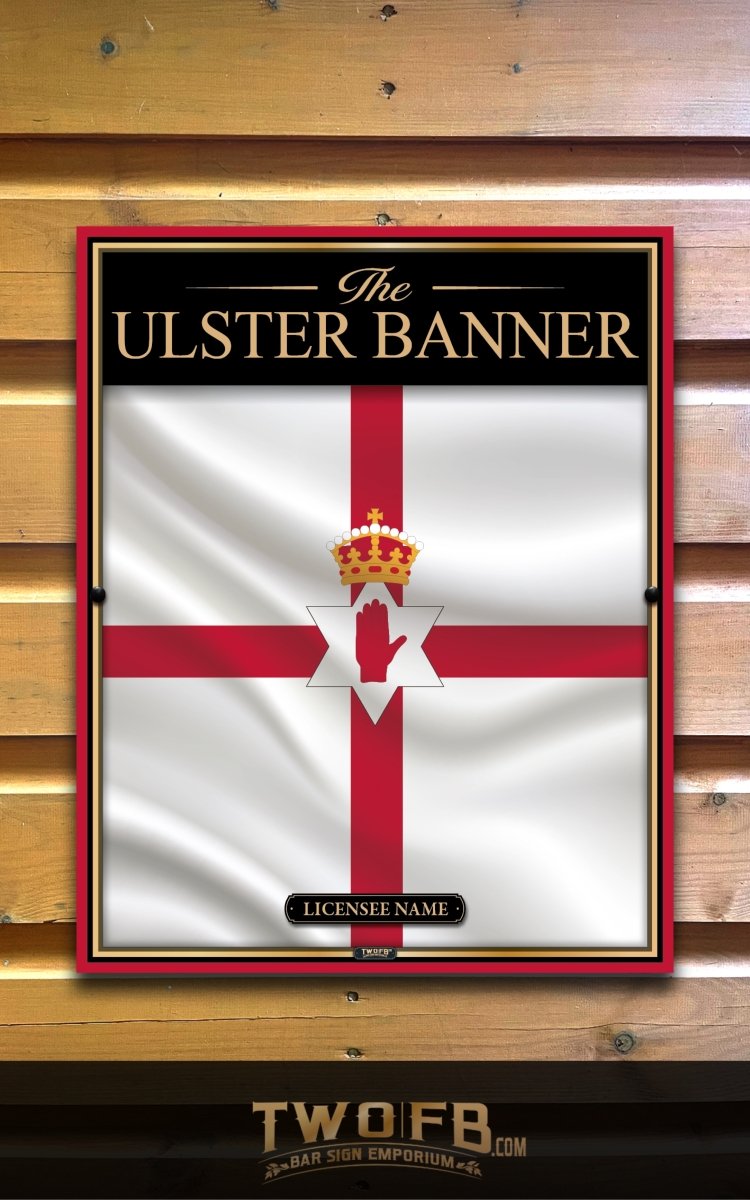 Ulster Banner  | Personalised Bar Sign | British Pub Sign