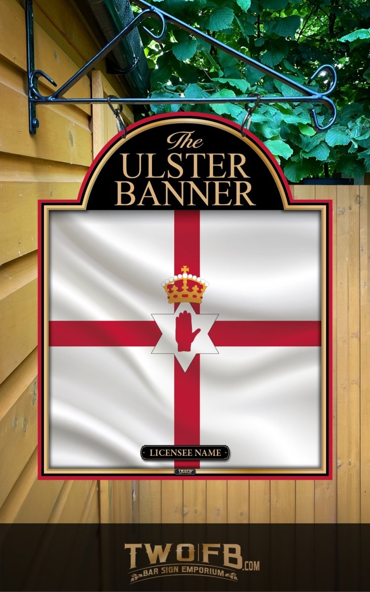 Ulster Banner  | Personalised Bar Sign | British Pub Sign
