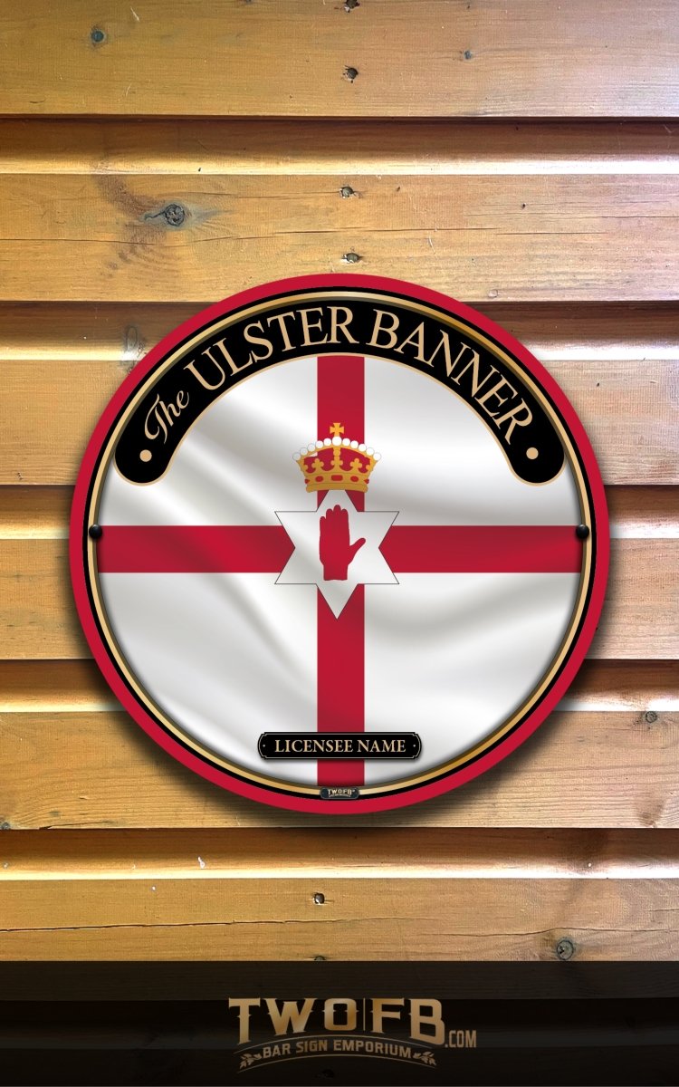 Ulster Banner  | Personalised Bar Sign | British Pub Sign