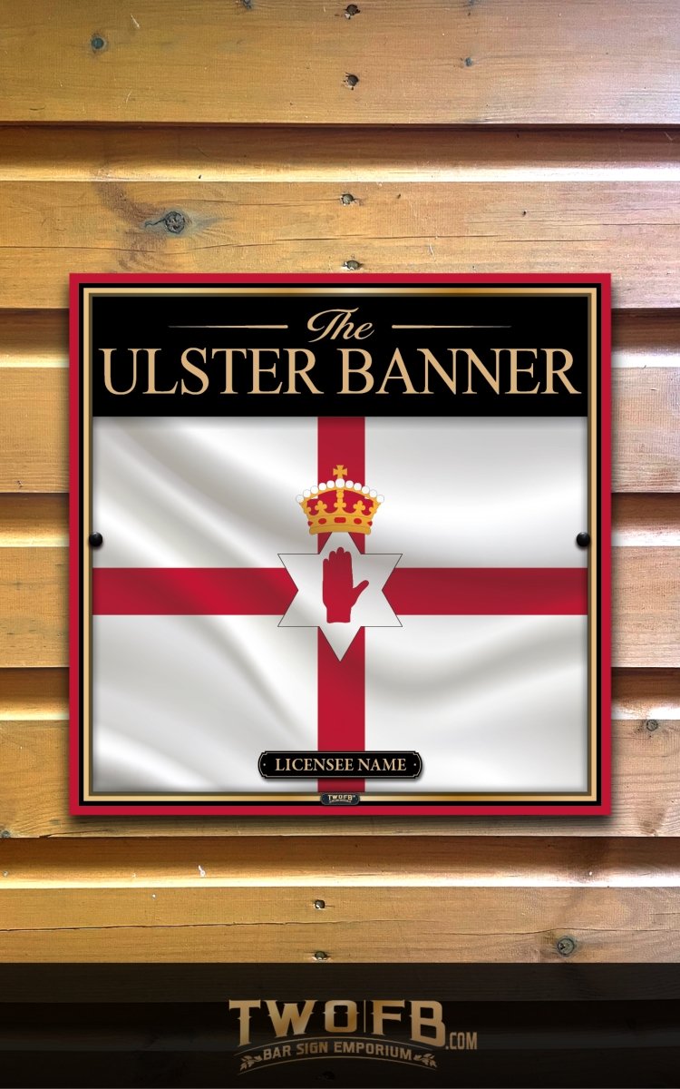 Ulster Banner  | Personalised Bar Sign | British Pub Sign