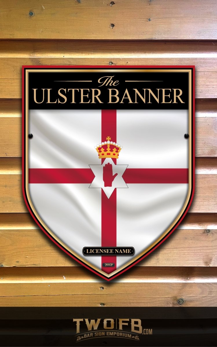 Ulster Banner  | Personalised Bar Sign | British Pub Sign