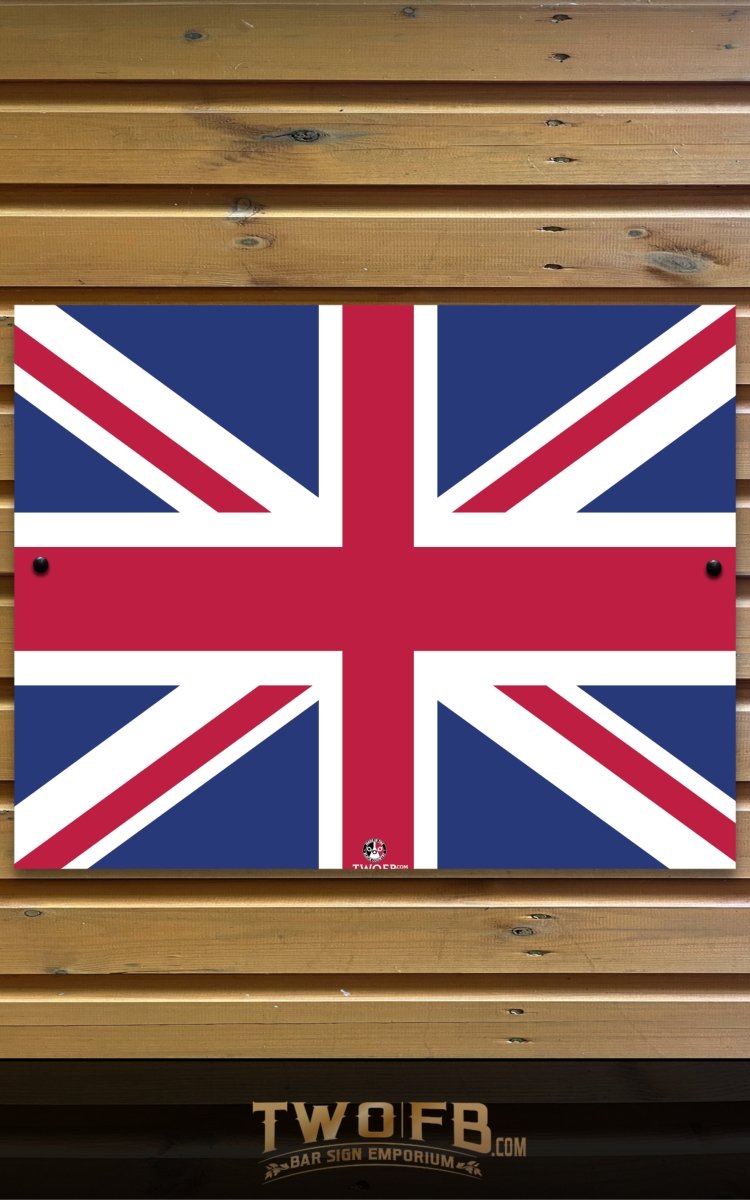 Union Flag metal Sign | Personalised Bar Sign | Made in Britain