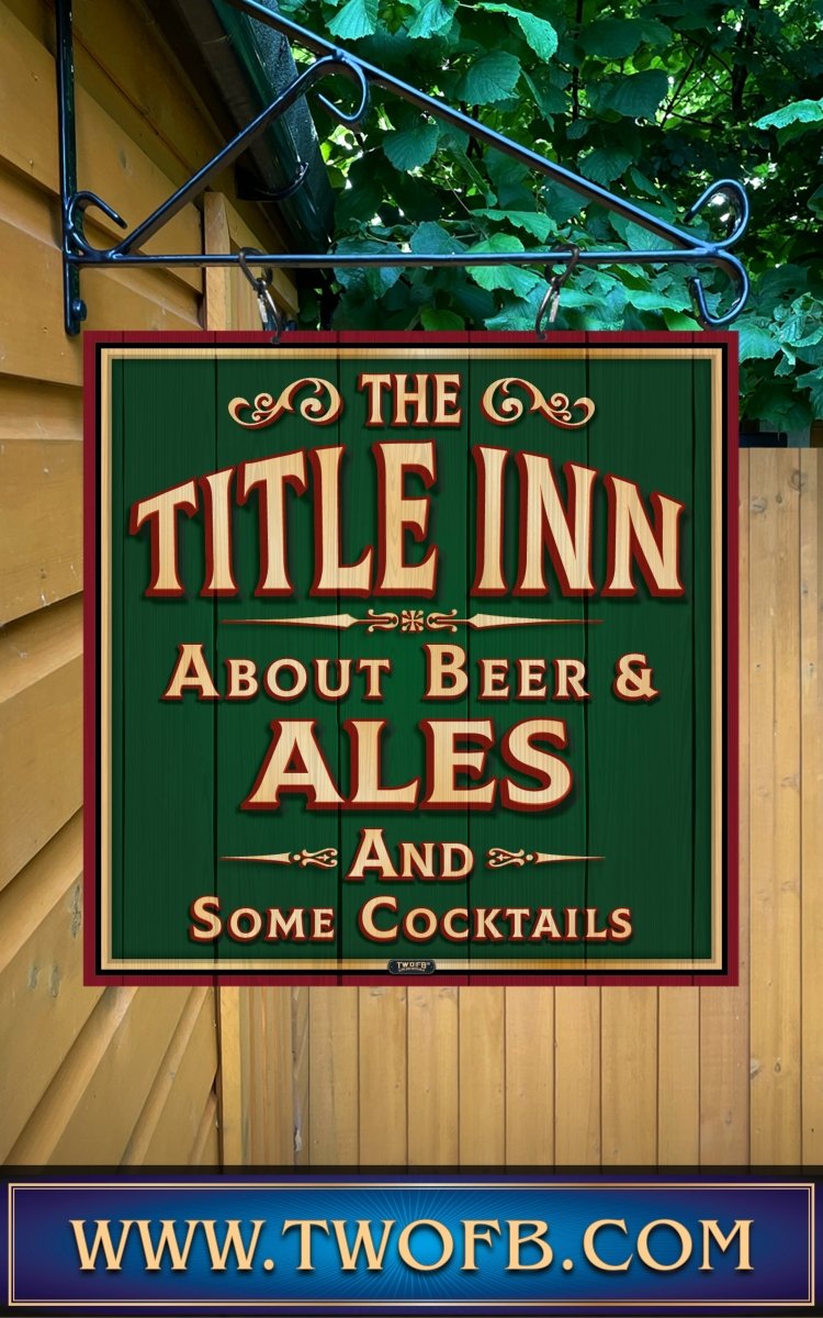 Your Inn | Personalised Home Bar Sign | Pub Signage Custom Signs from Two Fat Blokes Ltd signs for bars