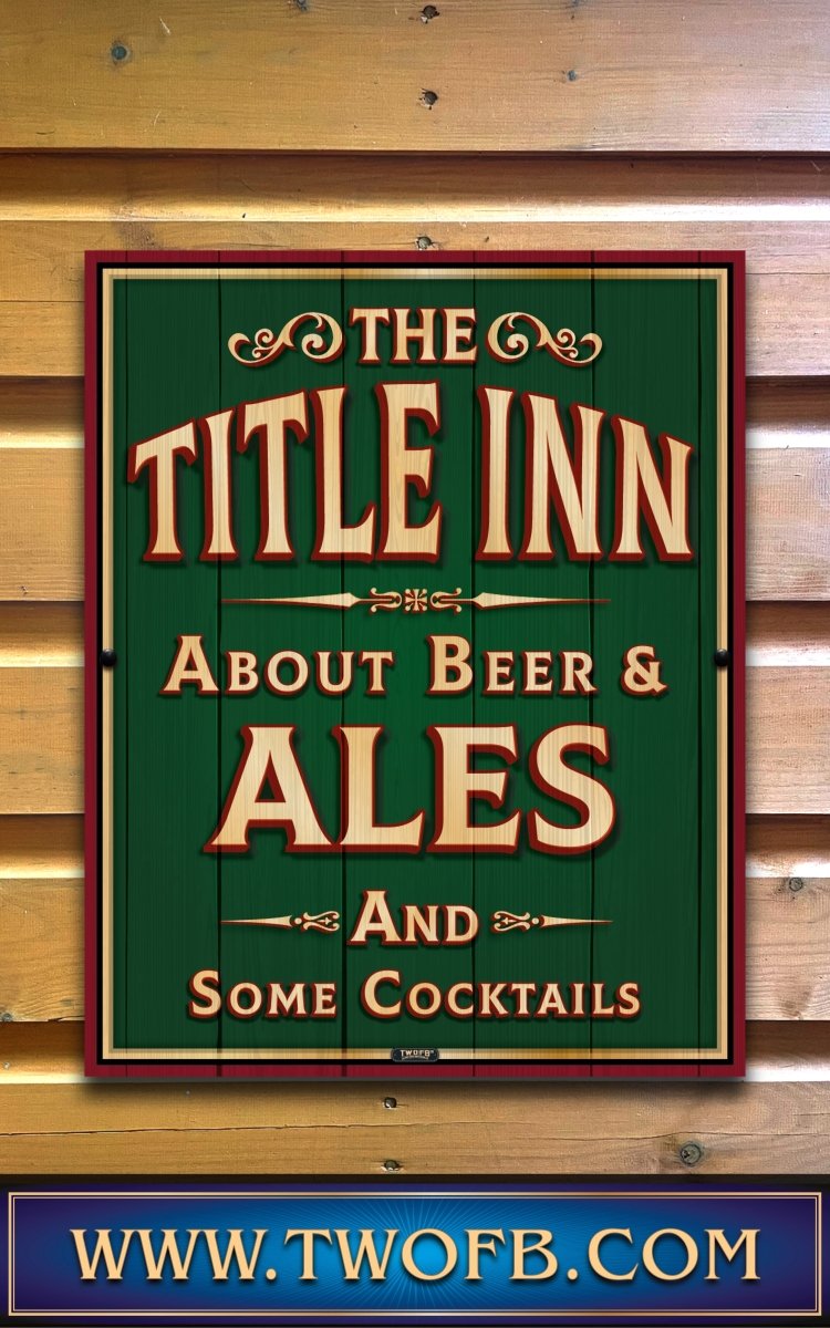 Your Inn | Personalised Home Bar Sign | Pub Signage Custom Signs from Two Fat Blokes Ltd signs for bars