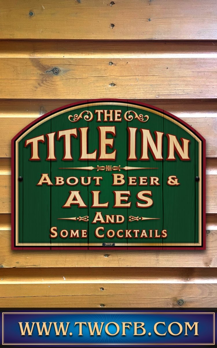 Your Inn | Personalised Home Bar Sign | Pub Signage Custom Signs from Two Fat Blokes Ltd signs for bars