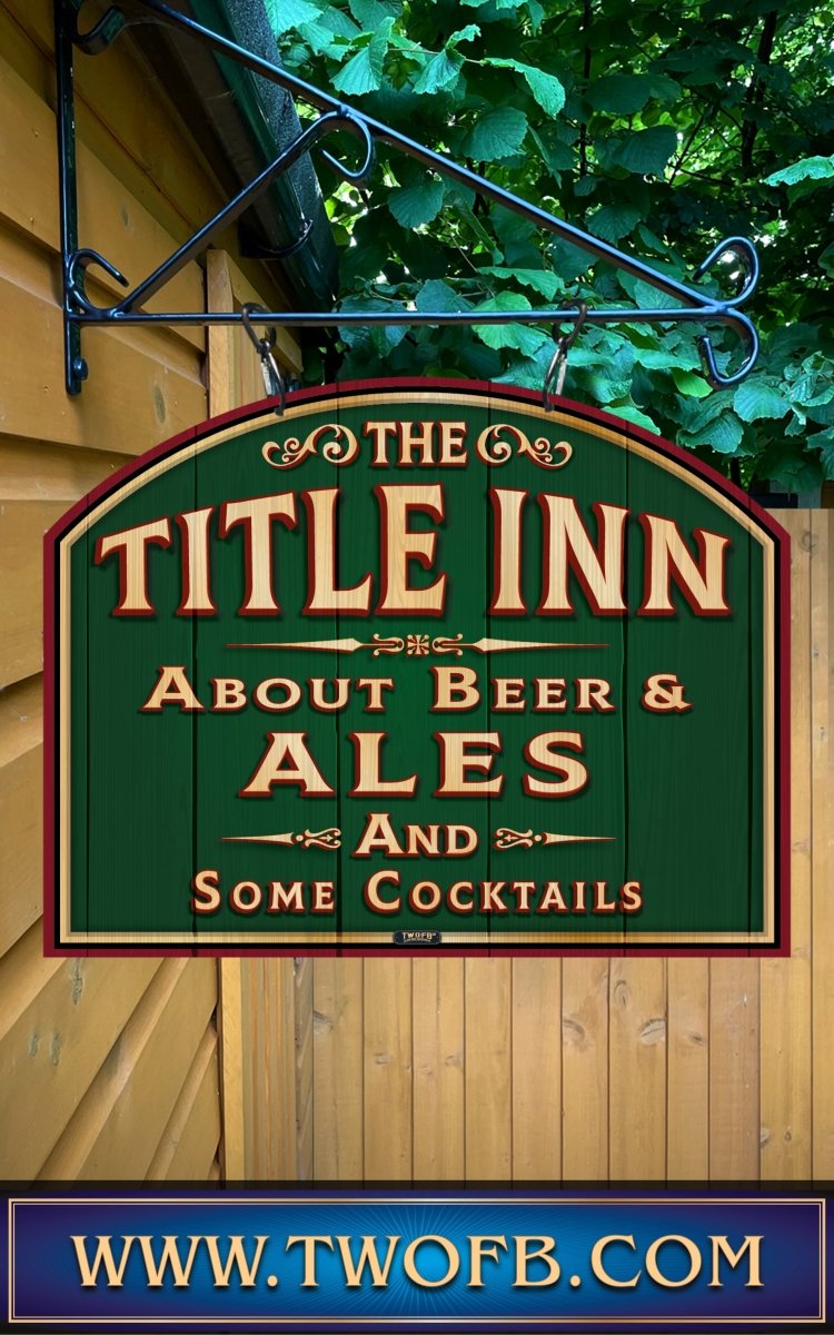 Your Inn | Personalised Home Bar Sign | Pub Signage Custom Signs from Two Fat Blokes Ltd signs for bars