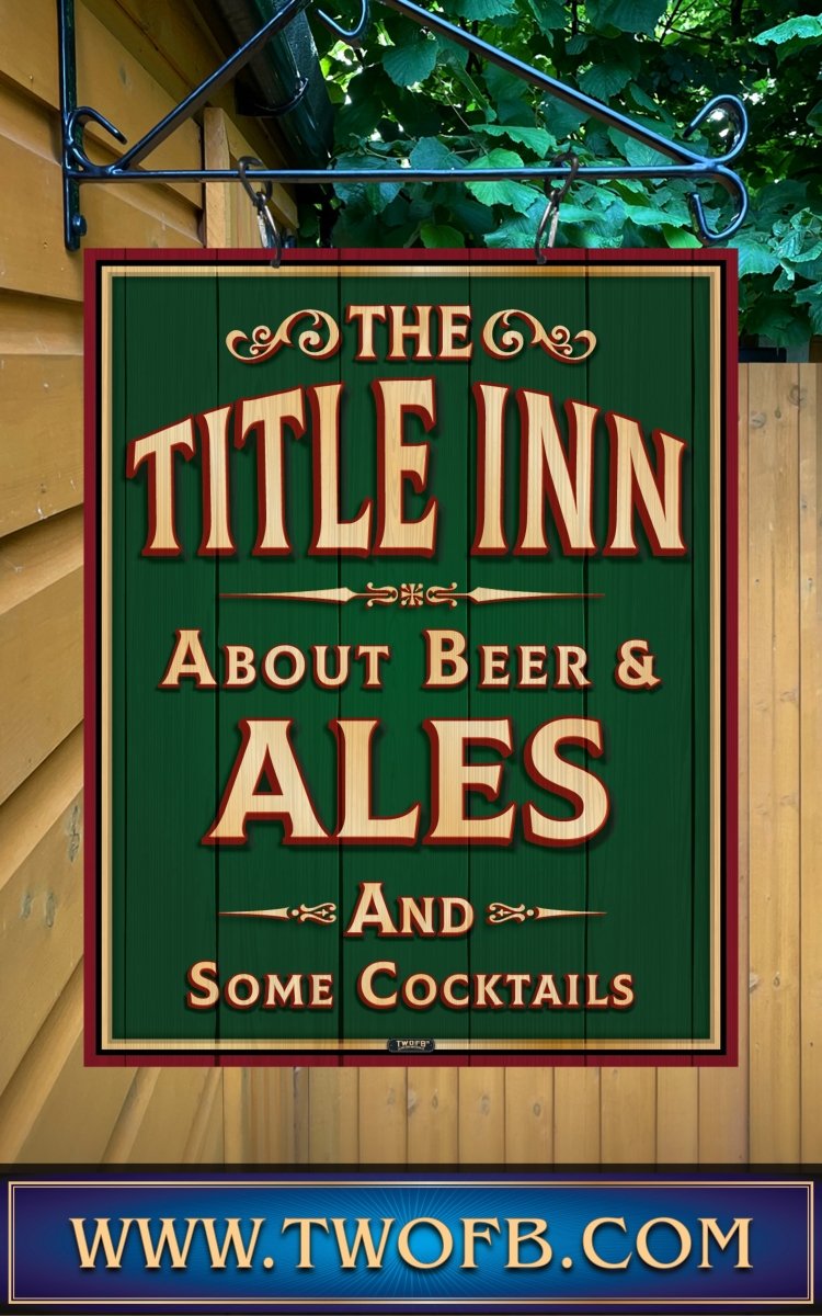 Your Inn | Personalised Home Bar Sign | Pub Signage Custom Signs from Two Fat Blokes Ltd signs for bars