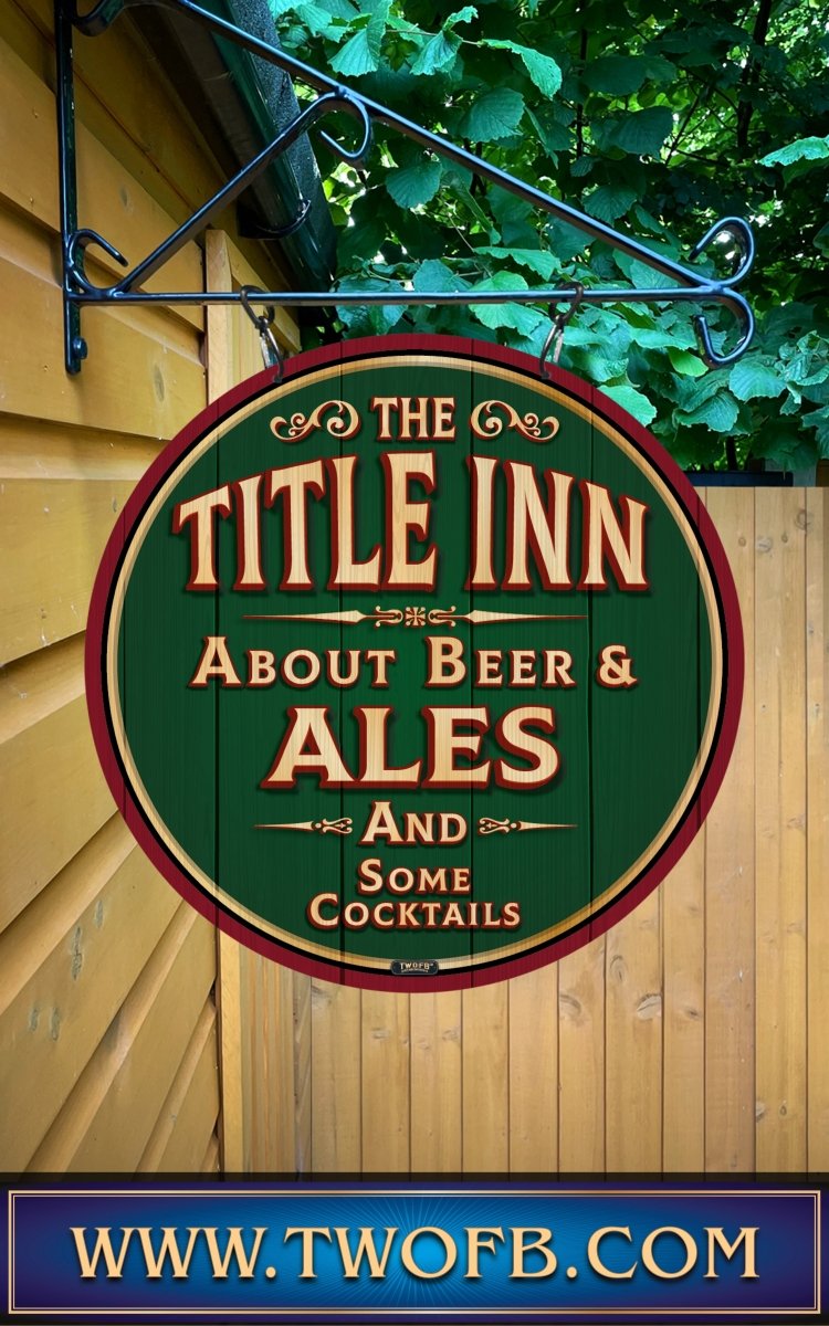 Your Inn | Personalised Home Bar Sign | Pub Signage Custom Signs from Two Fat Blokes Ltd signs for bars