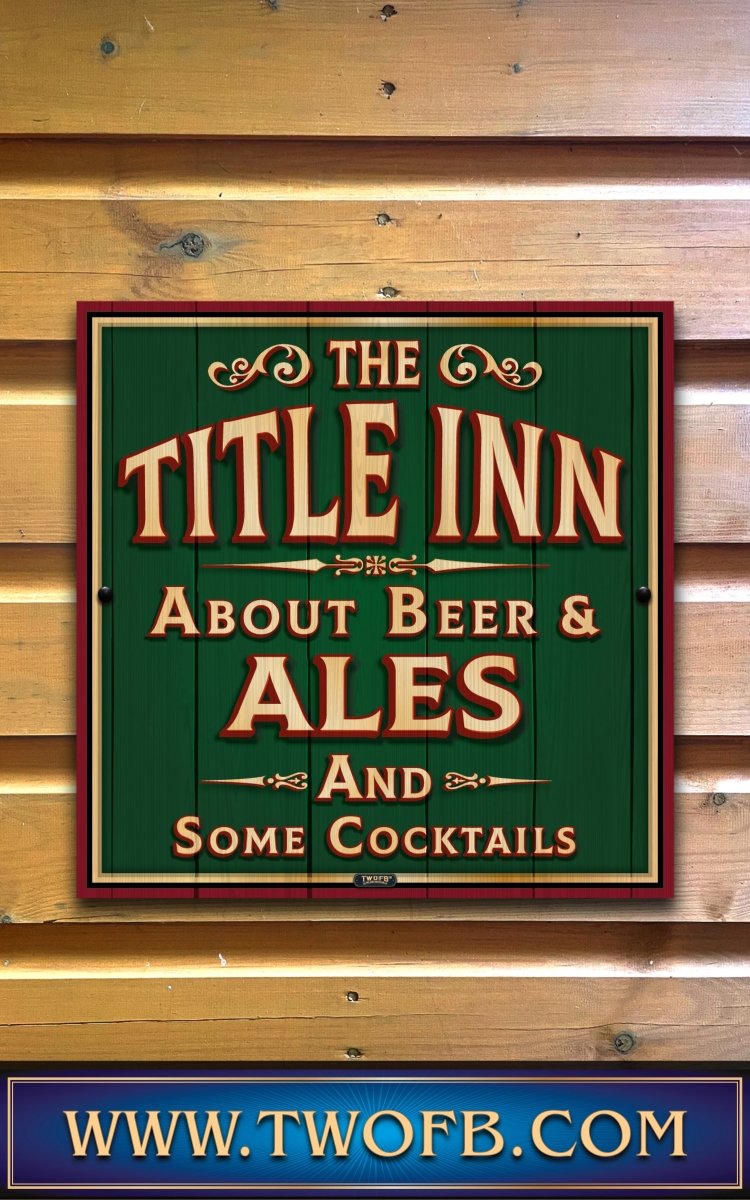 Your Inn | Personalised Home Bar Sign | Pub Signage Custom Signs from Two Fat Blokes Ltd signs for bars