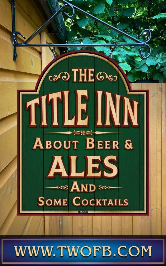 Your Inn | Personalised Home Bar Sign | Pub Signage Custom Signs from Two Fat Blokes Ltd signs for bars