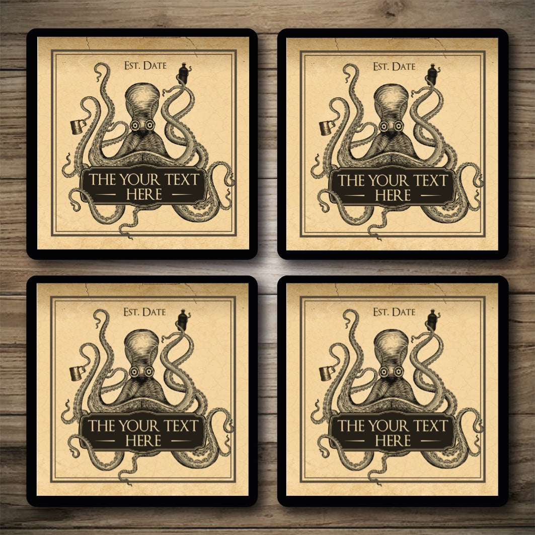 Personalised Bar Mats | Drip Mats | Custom Bar Runners | Kraken