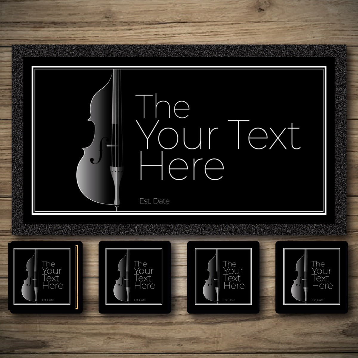 Personalised Bar Mats | Drip Mats | Custom Bar Runners | Bass Note