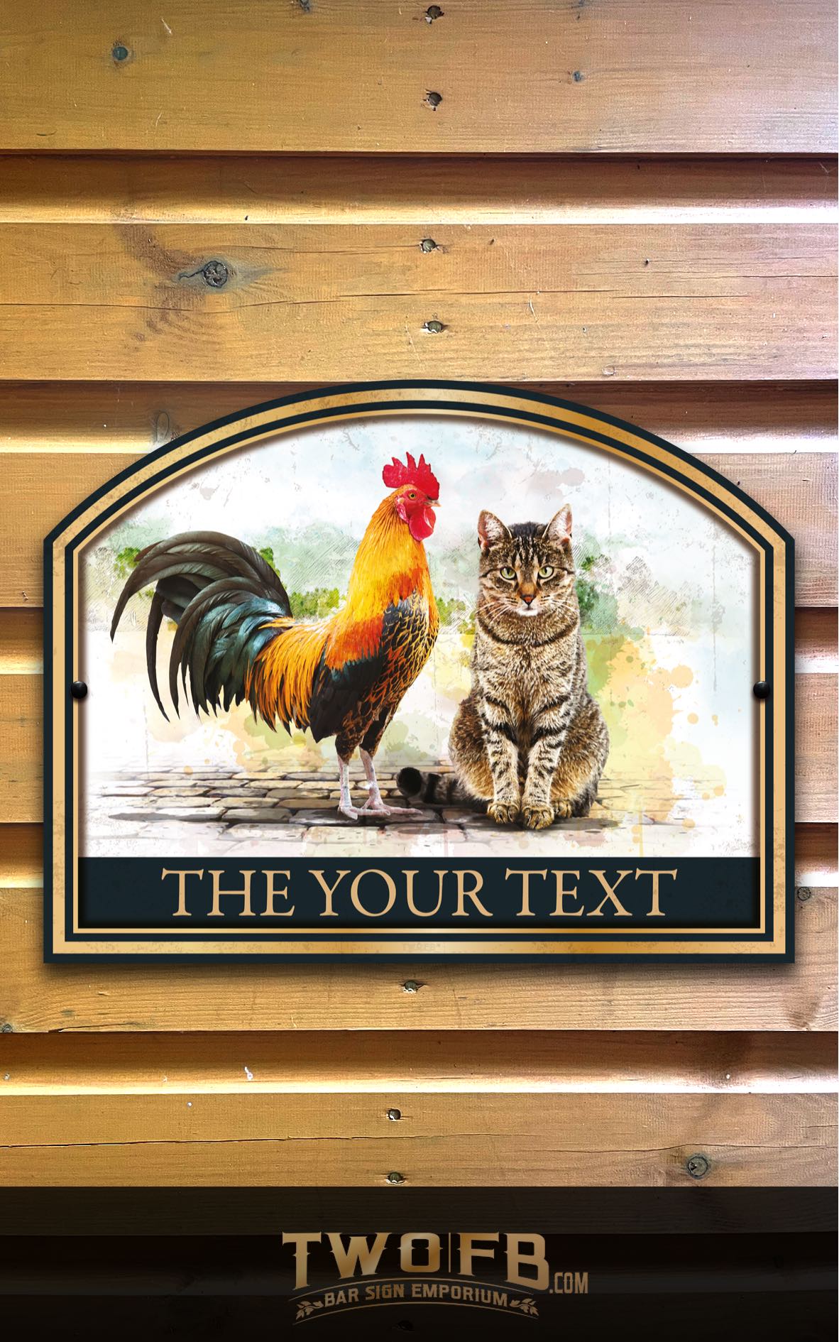 The Cock & Pussy Personalised Bar Sign Custom Signs from Twofb.com signs for bars