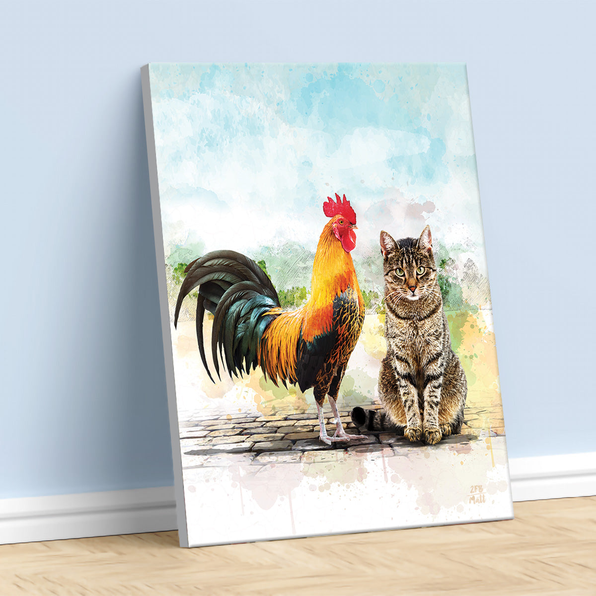 Cock and Pussy artwork on Canvas Custom Signs from Twofb.com signs for bars