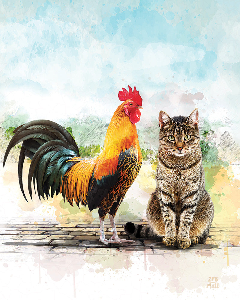 Cock and Pussy artwork on Canvas Custom Signs from Twofb.com signs for bars