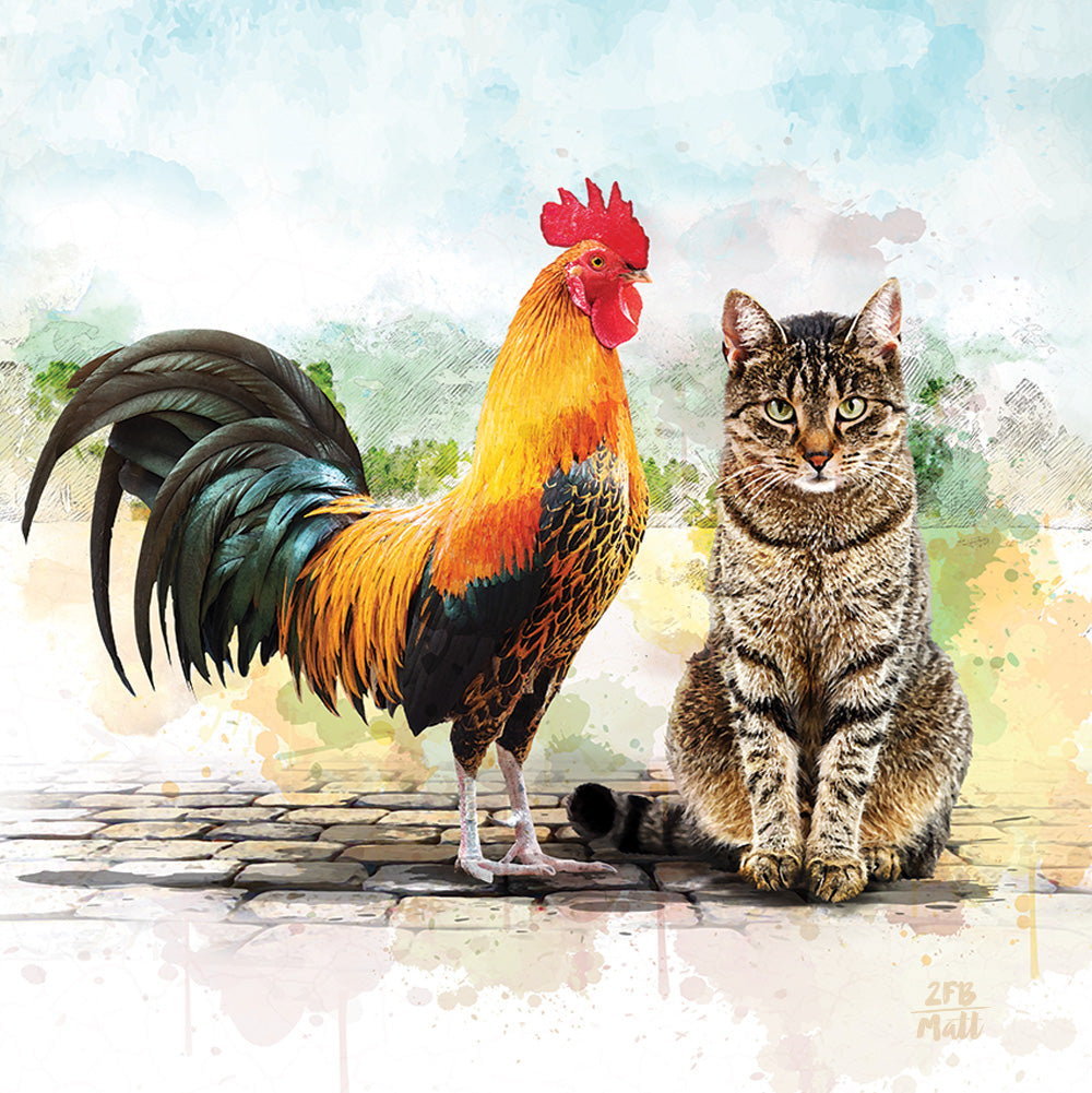 Cock and Pussy artwork on Canvas Custom Signs from Twofb.com signs for bars