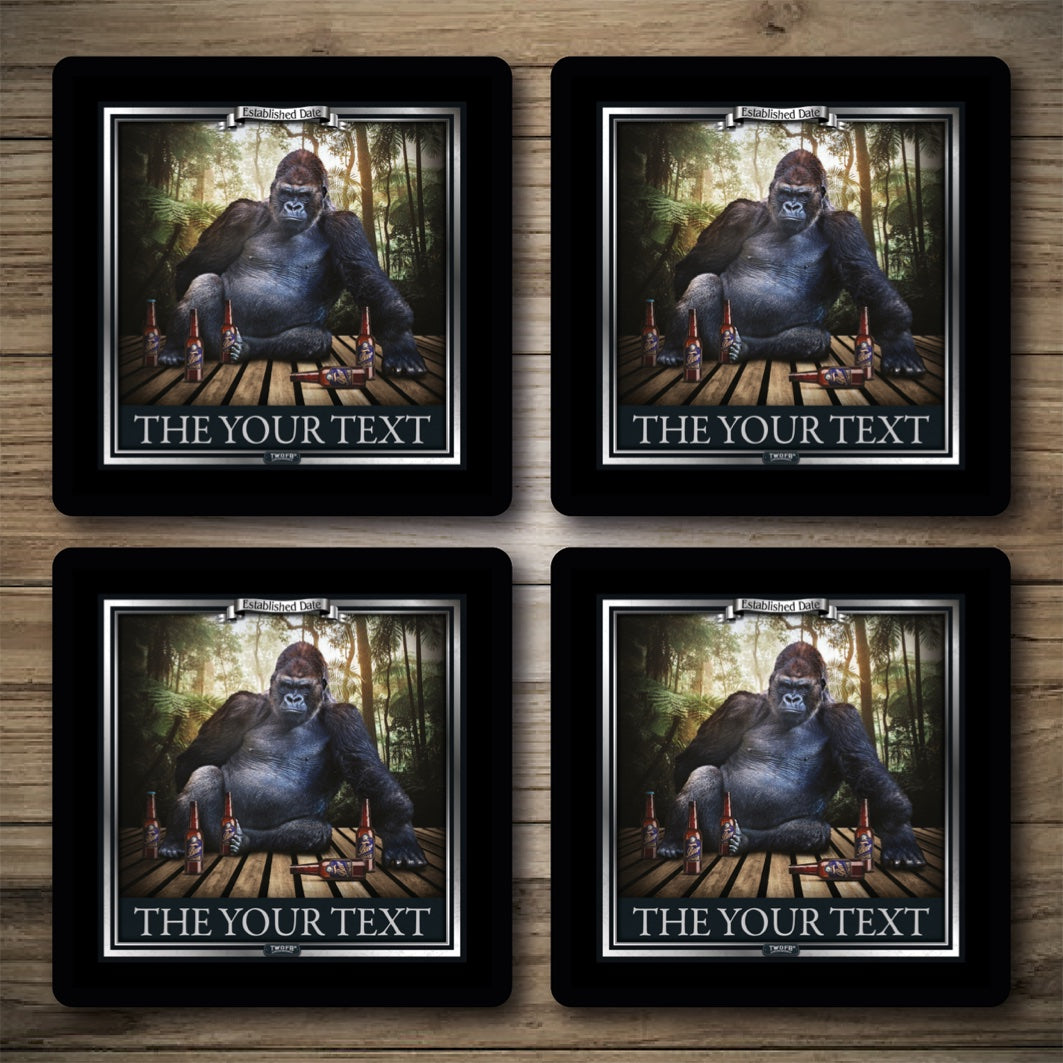 Personalised Bar Mats | Drip Mats | Custom Bar Runners | Gorilla Inn