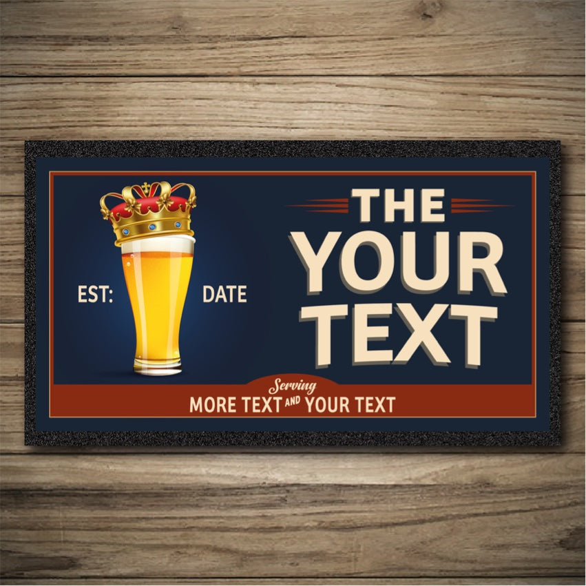 Personalised Bar Mats | Drip Mats | Custom Bar Runners | Kings Tipple