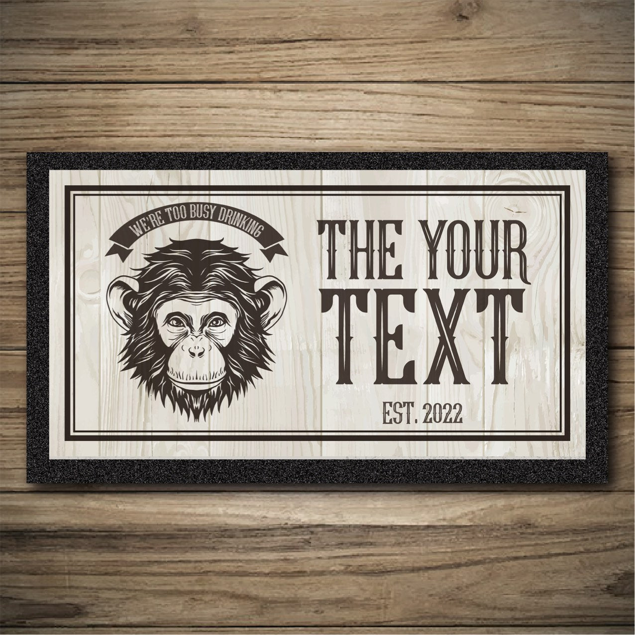 Personalised Bar Mats | Drip Mats | Custom Bar Runners | Monkey Bar