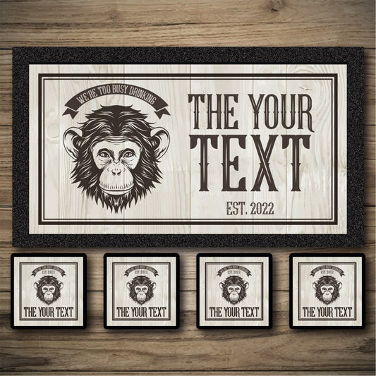 Personalised Bar Mats | Drip Mats | Custom Bar Runners | Monkey Bar