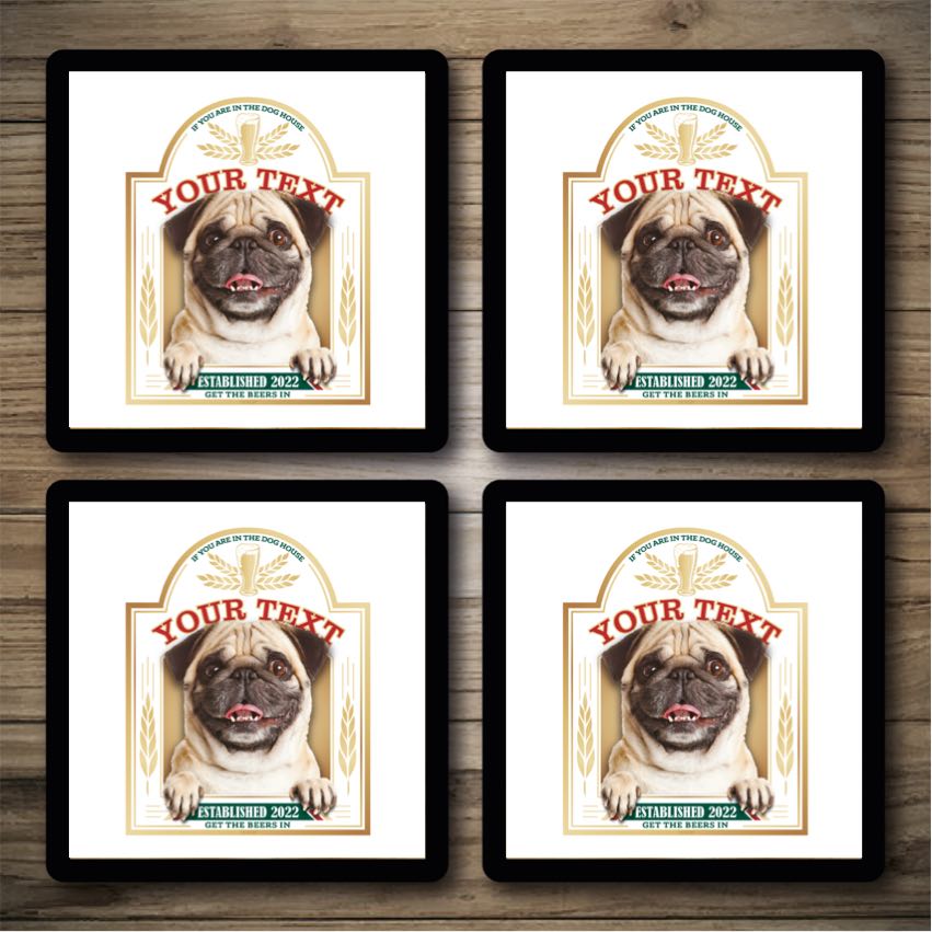 Personalised Bar Mats | Drip Mats | Custom Bar Runners | Pug Pub