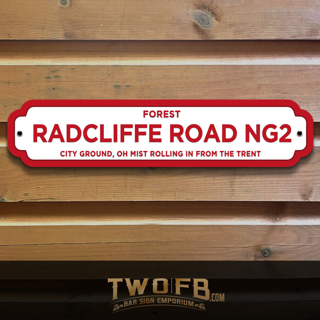 Nottingham Forest | City Ground Road Sign | Vintage Road Sign