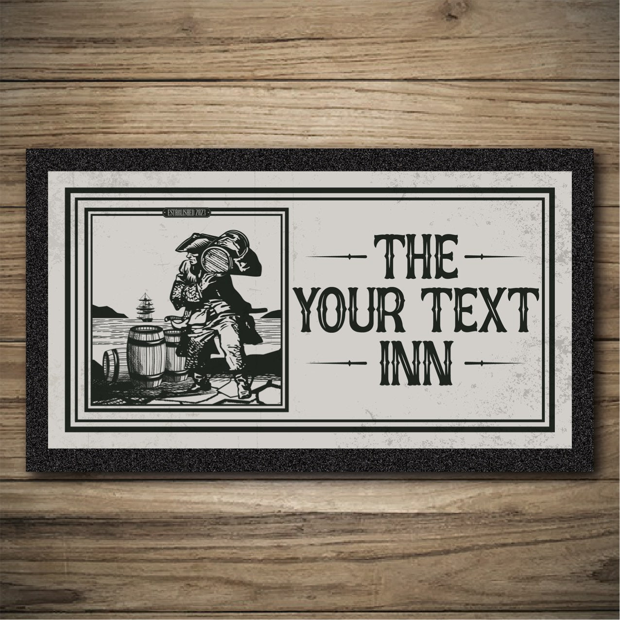 Personalised Bar Mats | Drip Mat | Custom Bar Runners | Smugglers Arms