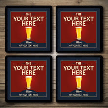 Load image into Gallery viewer, Personalised Bar Mats | Drip Mats | Custom Bar Runners | Stumble Inn
