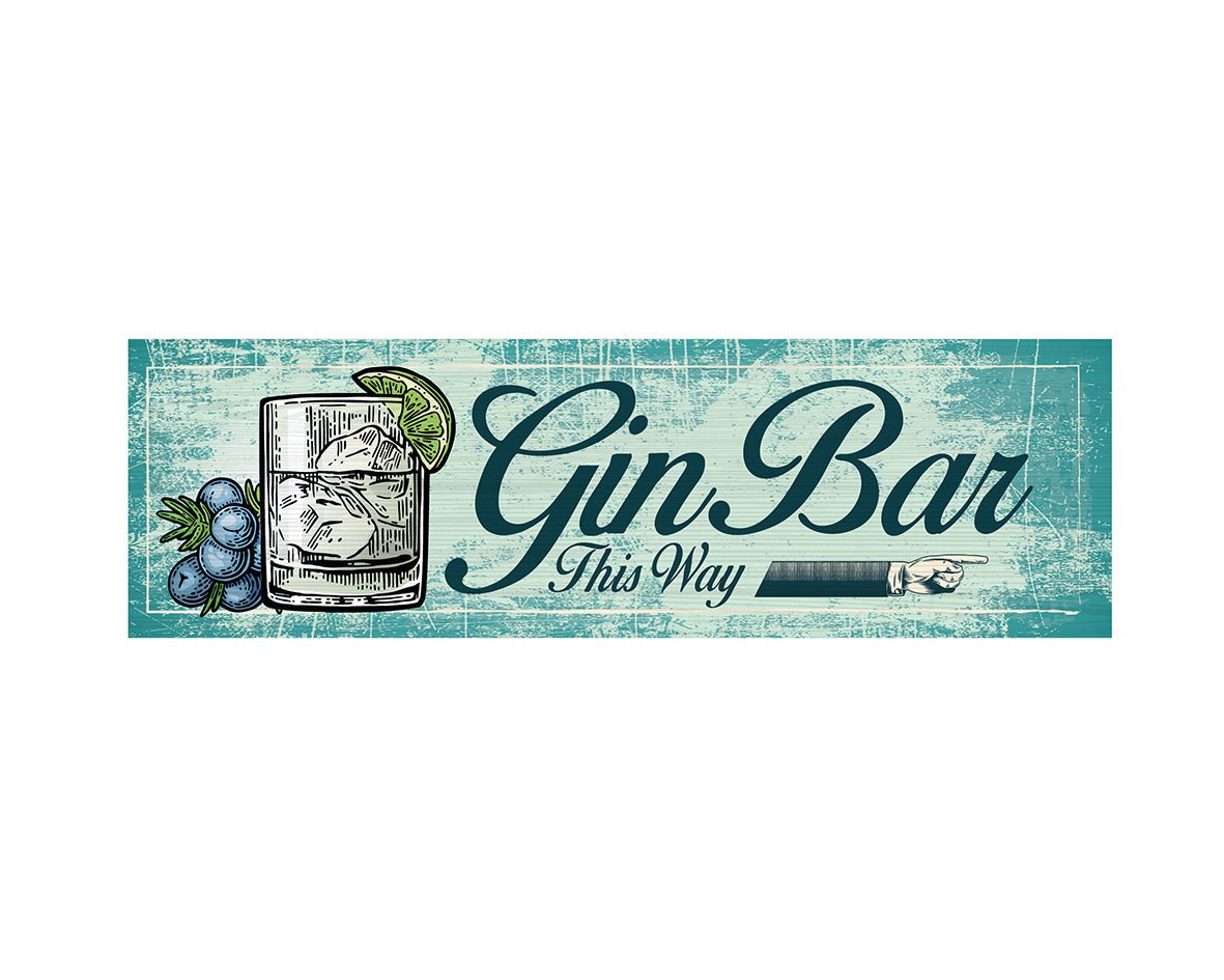 Arrow Gin Bar Sign Custom Signs from Twofb.com signs for bars
