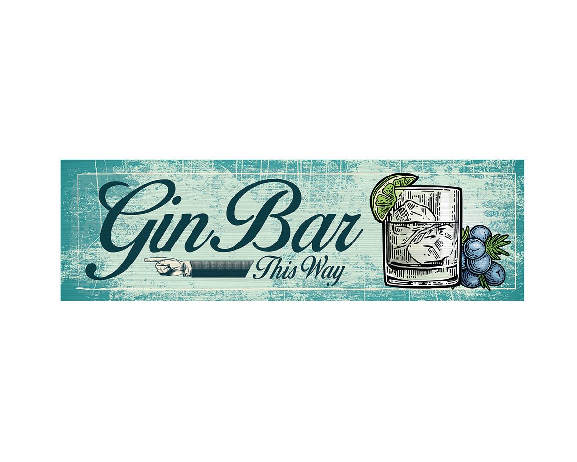 Arrow Gin Bar Sign Custom Signs from Twofb.com signs for bars