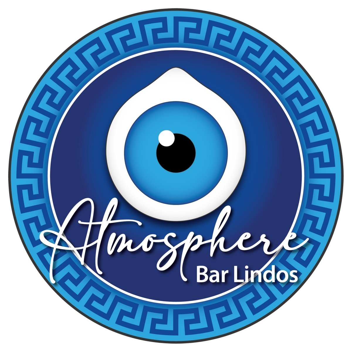 Atmosphere Bar | Greek Eye | T-Shirt | Unisex | Rhodes