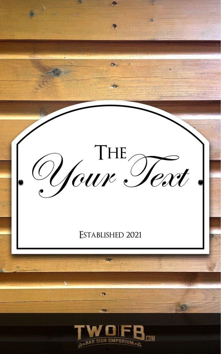 Bar Minimal Personalised Bar Sign Custom Signs from Twofb.com Garden bar signs