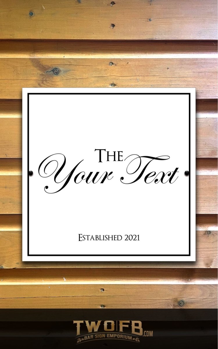 Bar Minimal Personalised Bar Sign Custom Signs from Twofb.com Replica pub signs