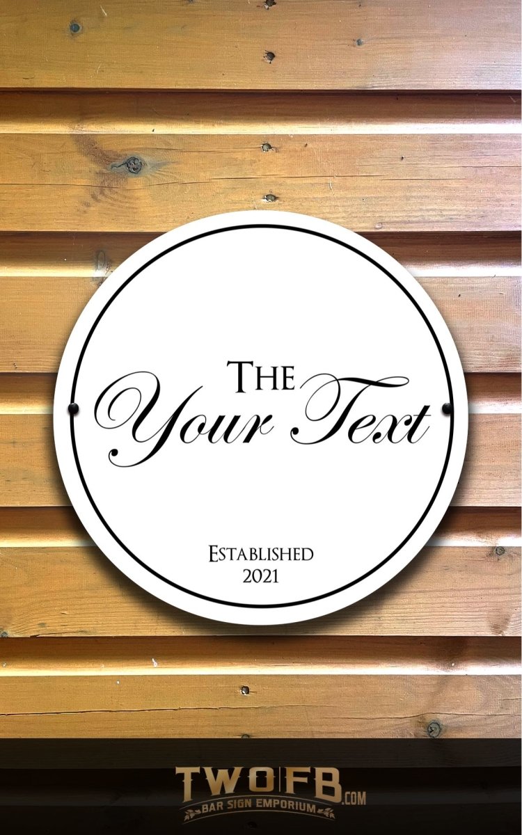 Bar Minimal Personalised Bar Sign Custom Signs from Twofb.com Custom pub signs
