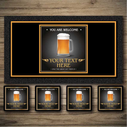 Personalised Bar Mats | Drip Mats | Custom Bar Runners | Brave Boozer