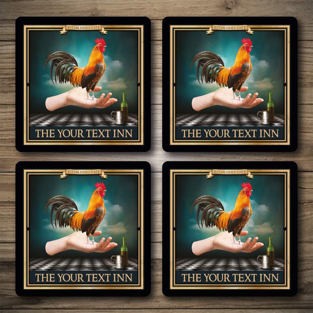 Personalised Bar Mats | Drip Mats | Custom Bar Runners |Cock in Hand