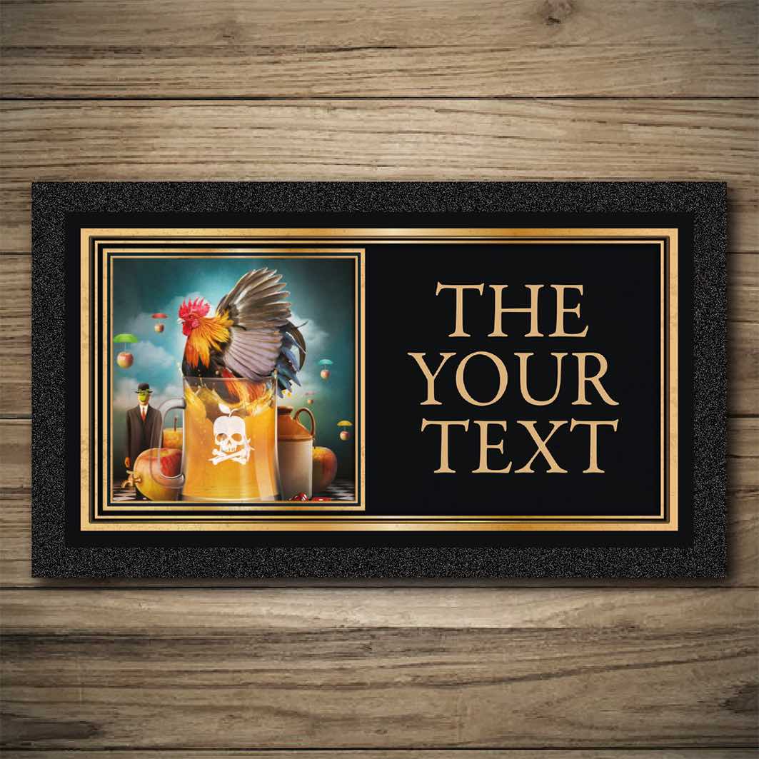 Personalised Bar Mats | Drip Mats | Custom Bar Runners | CockinCider