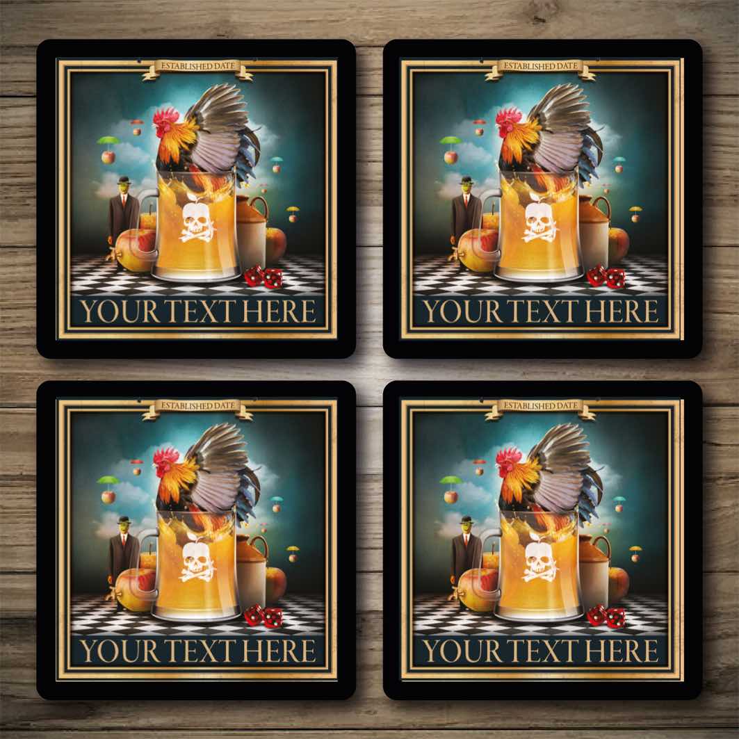 Personalised Bar Mats | Drip Mats | Custom Bar Runners | CockinCider