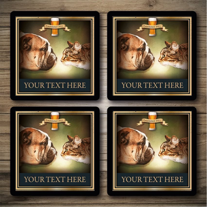 Personalised Bar Mats | Drip Mats | Custom Bar Runners | Dog & Bastard