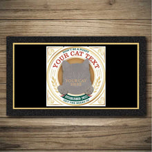 Load image into Gallery viewer, Personalised Bar Mats | Drip Mats | Custom Bar Runners | Fat Cat
