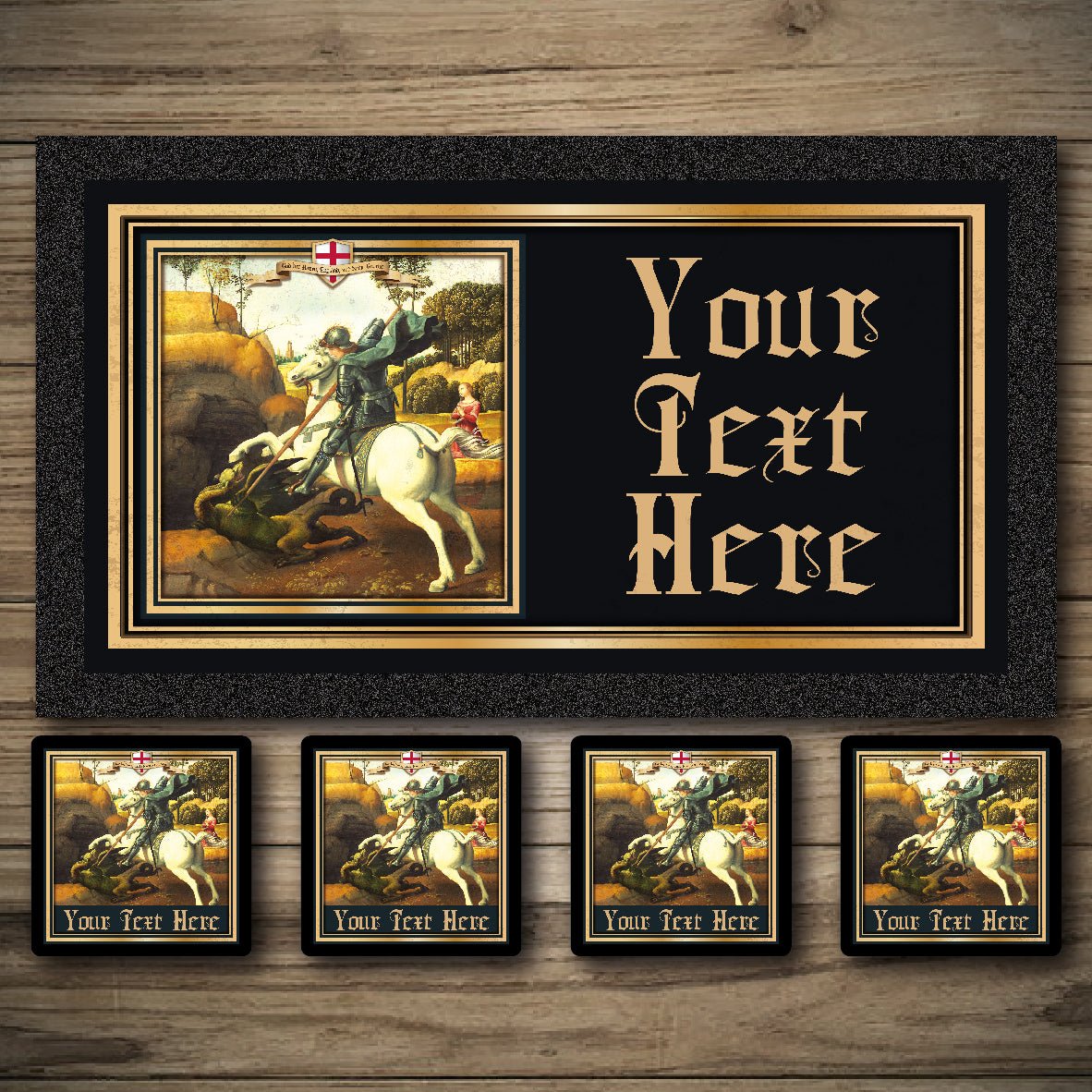 Personalised Bar Mats | Drip Mats | Custom Bar Runners | George & The Dragon