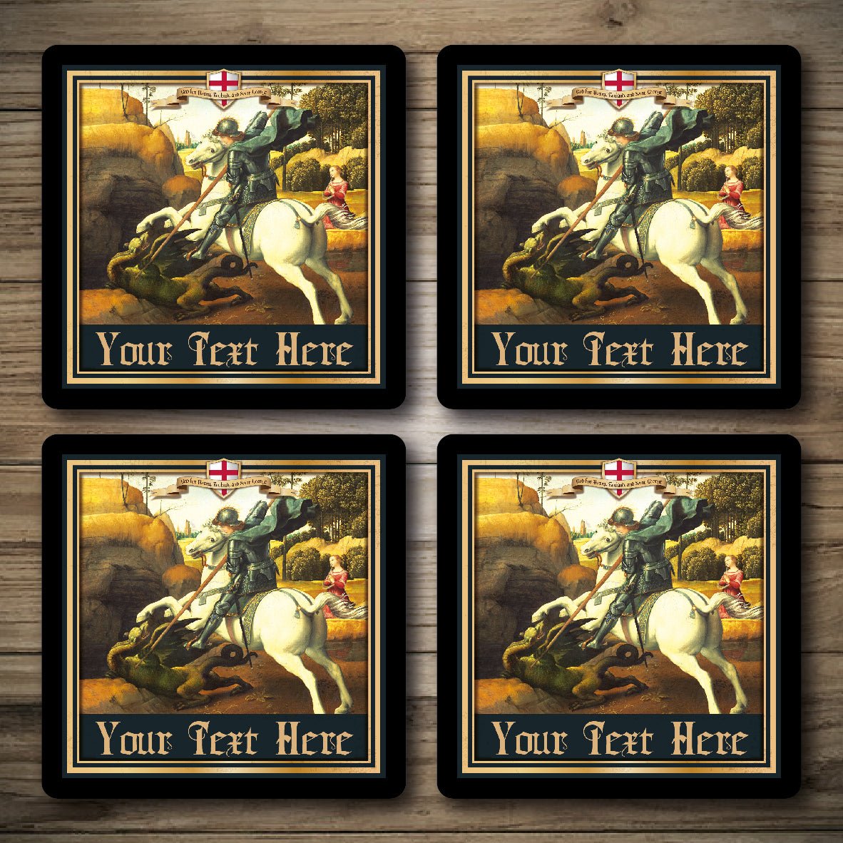 Personalised Bar Mats | Drip Mats | Custom Bar Runners | George & The Dragon