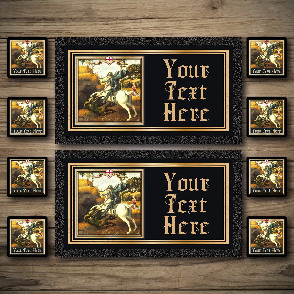 Personalised Bar Mats | Drip Mats | Custom Bar Runners | George & The Dragon