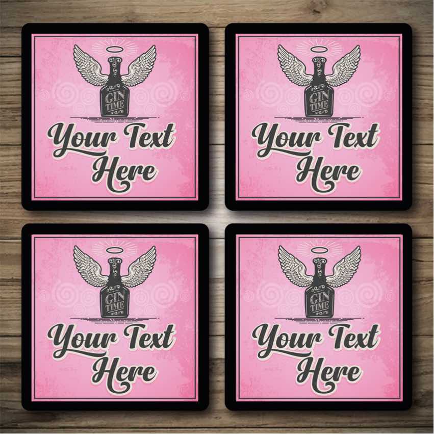 Personalised Bar Mats | Gin Bar Signs | Custom Bar Runners | Gin Angel