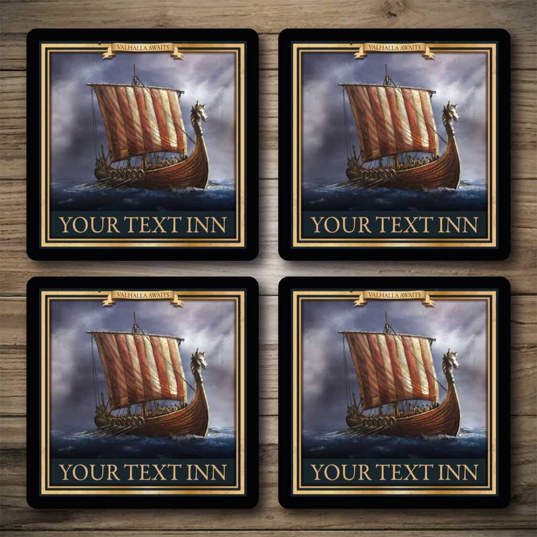 Personalised Bar Mats | Drip Mats | Custom Bar Runners | Longship