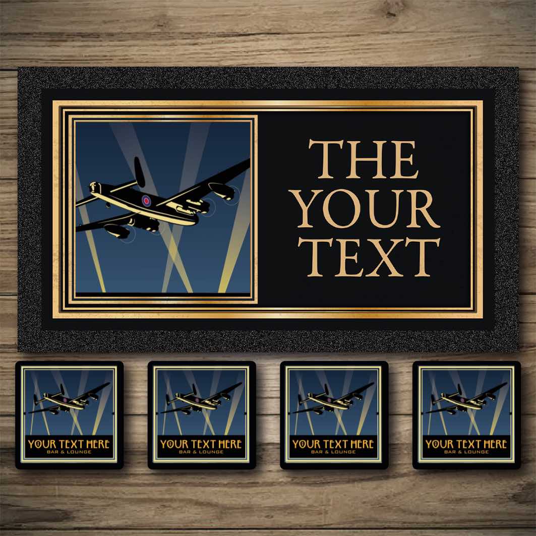 Personalised Bar Mats | Drip Mats | Custom Bar Runners |Night Raid