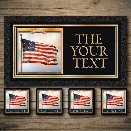 Personalised Bar Mats | Drip Mats | Custom Bar Runners | Old Glory