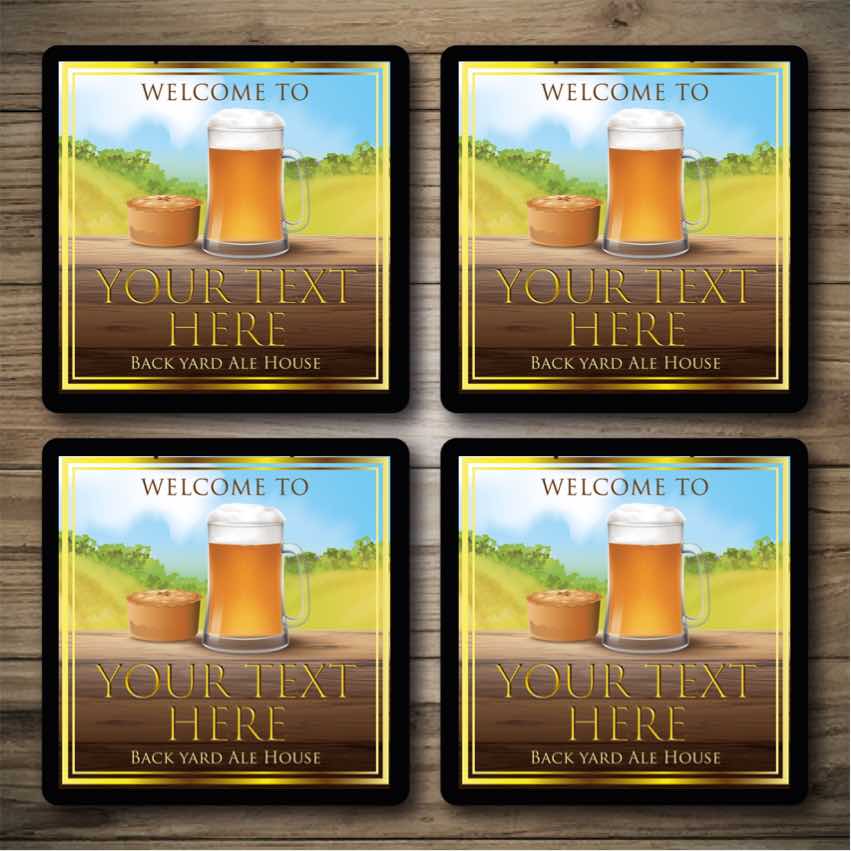 Personalised Bar Mats | Drip Mats | Custom Bar Runners | Pie & Pint