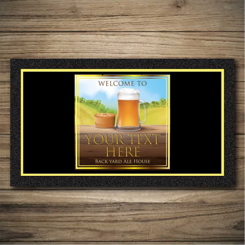 Personalised Bar Mats | Drip Mats | Custom Bar Runners | Pie & Pint