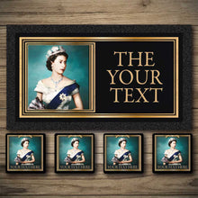 Load image into Gallery viewer, Personalised Bar Mats | Drip Mats | Bar Runners | Queen Elizabeth 2

